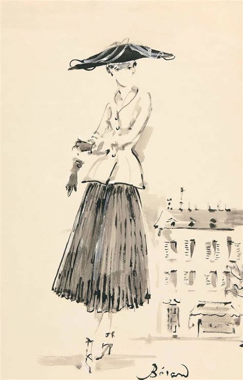 vintage dior sketches|dior lady art images.